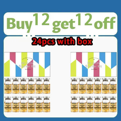 Stayve 8ml Salmon DNA Golden Ampoule Serum Kit Natural Ingredients, Moisturizing, Tender, Lifting, Firming Facial Care Skin