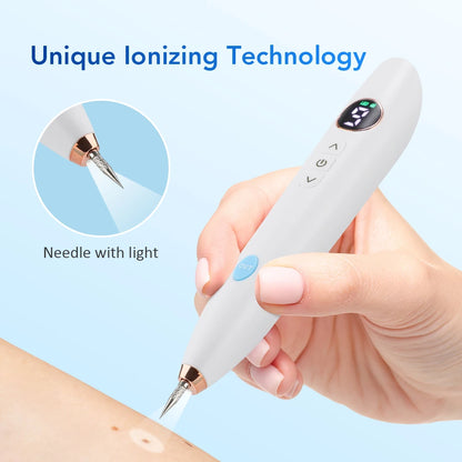Skin Tag Remover Warts Eliminator Lcd Plasma Pen Papillomas Electric Laser Tattoo Removal Freckle Dark Spot Mole Cauterizer Kit