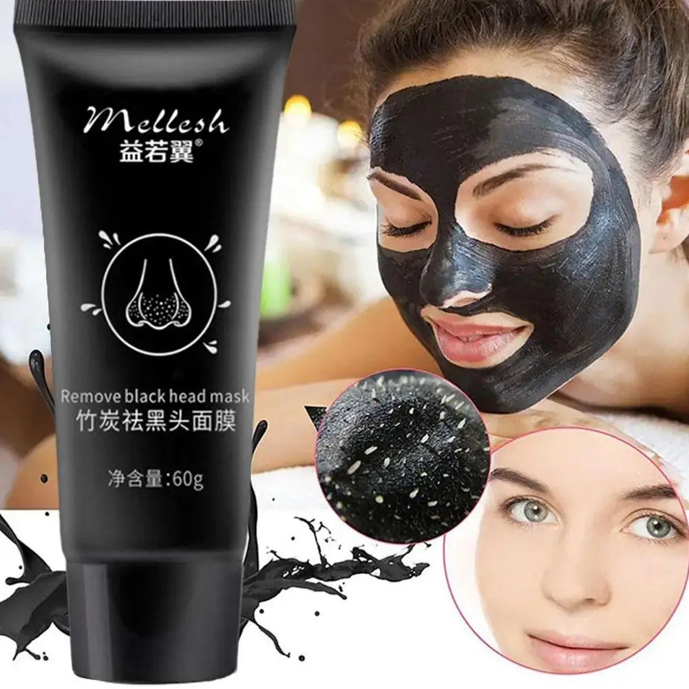 Bamboo Charcoal Facial Mask Blackhead Removing Facial Mask 60g Dirt Removing Cleaning Pore Layer Cleaning Skin Care Facial Mask