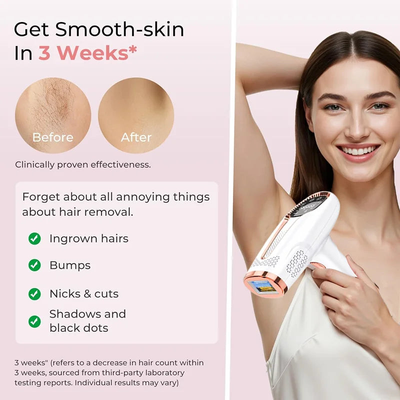 Permanent Laser Hair Removal Bikini Women's IPL Depilators Shaver Facial Hair Cutting Machine Men's Razo to Remove Hair Trimmer