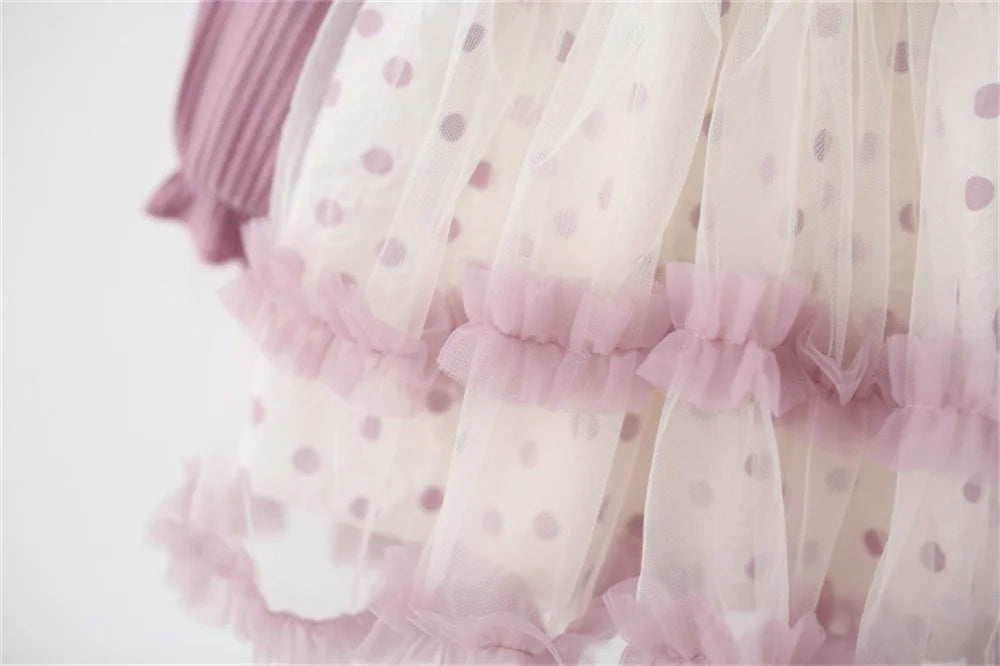 Baby Girls' Dress Toddler Clothes Children's Casual Long Sleeve Birthday Princess Dresses for Girls Clothing 0-3 Years Old