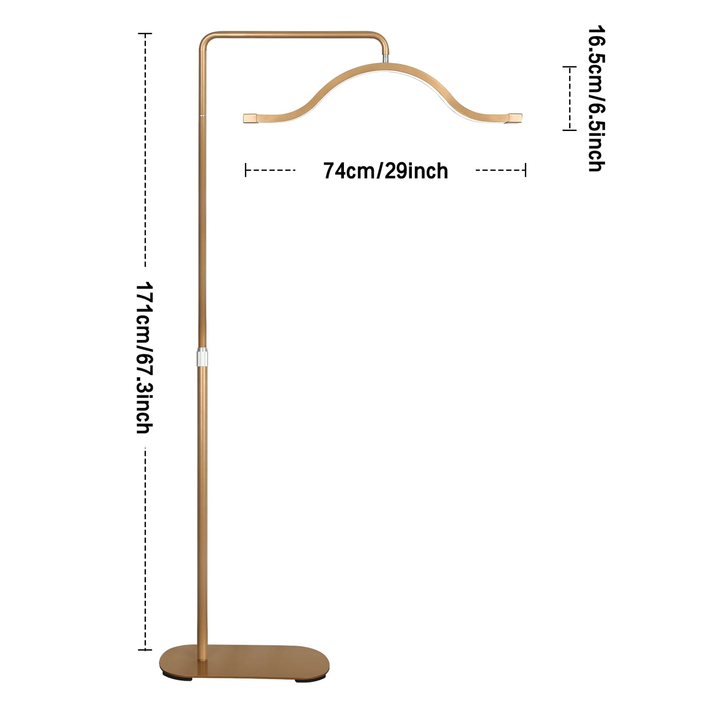 Fosoto FT-Y13 Half-Moon Light LED Photography Light LED Eyelash Light for Salon Beauty Eyelash Makeup Lamp Ligting