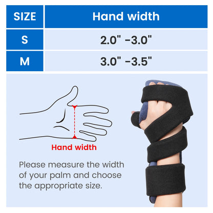 VELPEAU Hand Splint Orthosis for Stroke Finger, Arthritis and Carpal Tunnel Pain Wrist Brace Immobilizer with Finger Separator