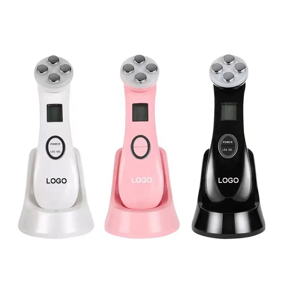 5-IN-1 RF LED Photon Skin Care Beauty Device EMS Facial Electroporation Radio Frequency Face Lifting Tighten Wrinkle Removal
