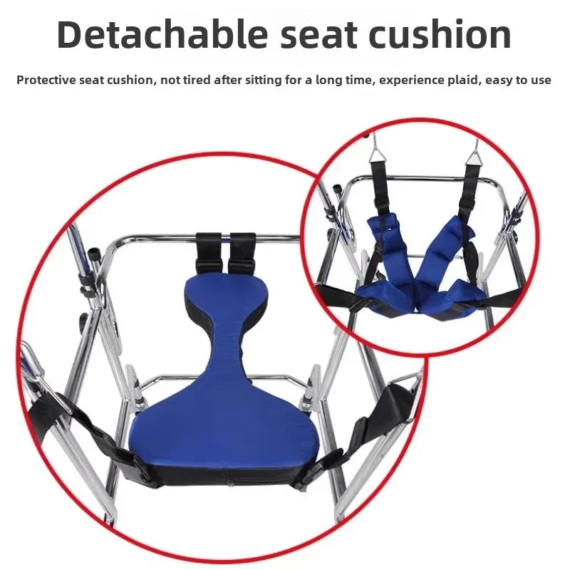 Rehabilitation Arm Training Crutches Walkers, Disabled Mobility Aids Chair,Four-Legged Armrest Frame, Training Walker for Adults