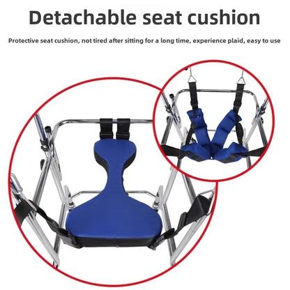 Rehabilitation Arm Training Crutches Walkers, Disabled Mobility Aids Chair,Four-Legged Armrest Frame, Training Walker for Adults