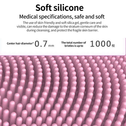 Rechargeable Silicone Facial Cleansing Brush Eye Massage Tool Face Cleaner Deep Cleaning Pore Skin Health Care Device Waterproof