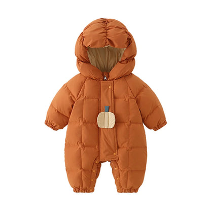 Newborn Jumpsuit Winter Baby Clothes Infant Clothing Girls Jumpsuit for Boys Warm Hooded Romper Toddler Clothes 0-18 Month