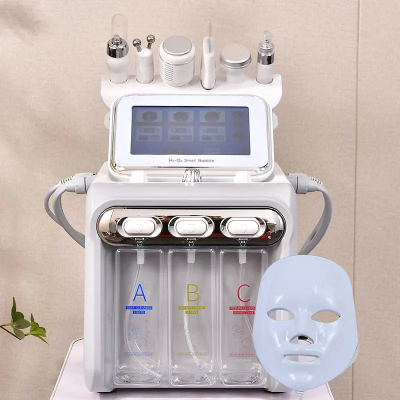 7 in 1 Aqua Peeling H2O2 Facial Machine Hydra Water Dermabrasion Skin Scrubber Peel Oxygen Jet Facial Machine