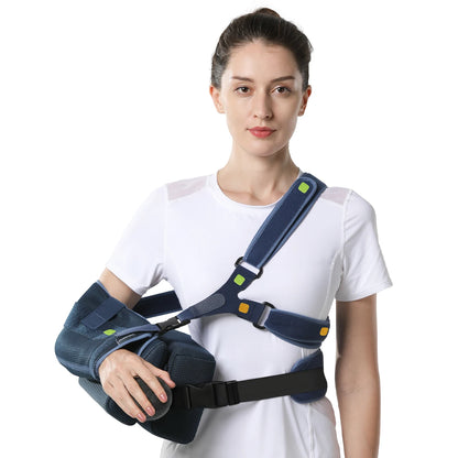 VELPEAU Shoulder Abduction Sling with Removable Pillow for Arm Injury, Dislocation, Fracture, Shoulder Immobilizer for Sleeping