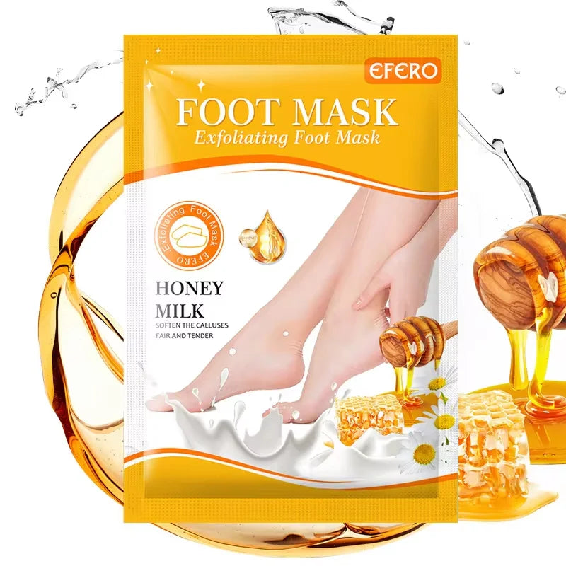 1 Pag = 1 Pair Honey Foot Mask For Remove Dead Skin Calluses Exfoliating Foot Mask Feet Cream Whitening Foot Spa Skin Care Tool