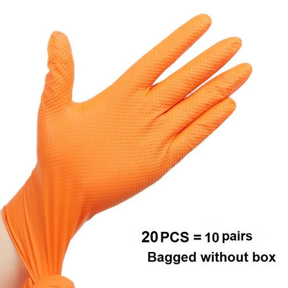 2-100PCS Heavy Duty Disposable Nitrile Gloves 8Mil Extra Thick Mechanic Glove with Textured Grip Antislip Safety Work Gloves