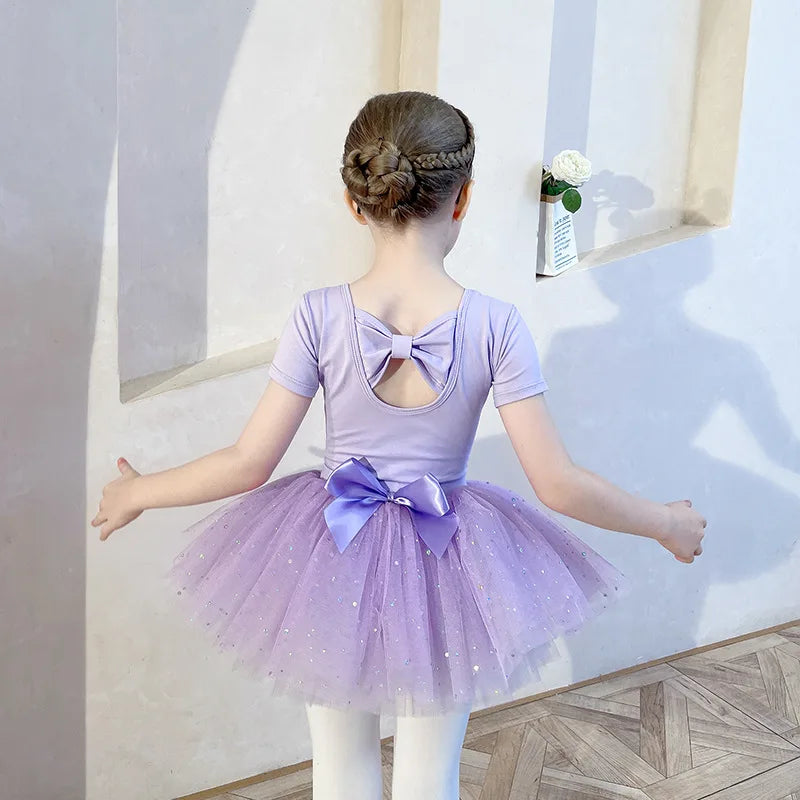Dance Wear Stage Ballet Dress Tutu Girl Skirts Children's Clothing Kids Clothes Costumes Cute Baby Summer Casual Elegant Set