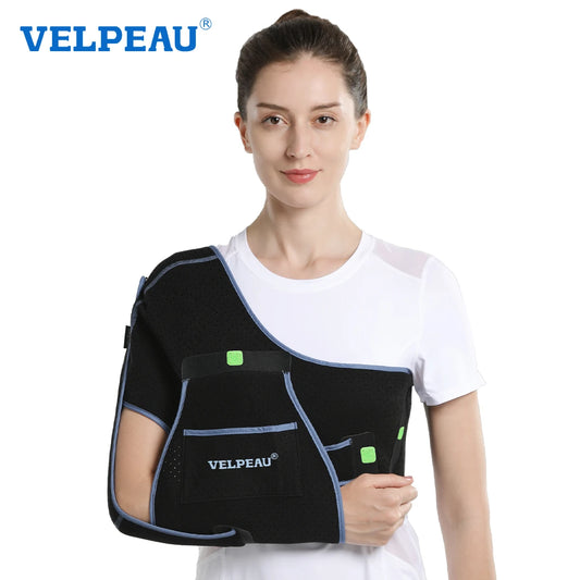 VELPEAU Arm Sling for Elbow Injury, Forearm Fracture, Broken Shoulder, Breathable and Soft Shoulder Immobilizer Fits Both Arms