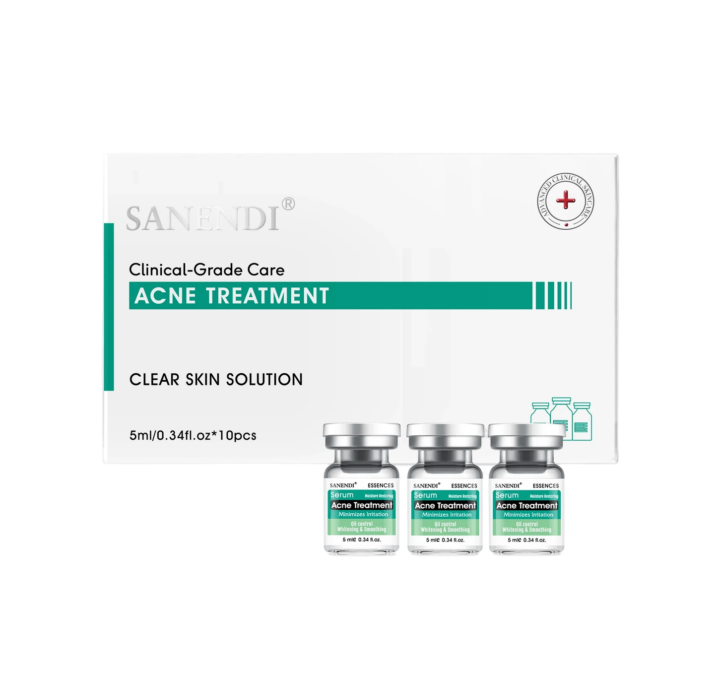 10Vials Hyaluron Acid Ampoule Serum for Facial Dr.Pen Micronneed Retinol EGF Peptide VC Snail Mucin Moisturizing Skin Care