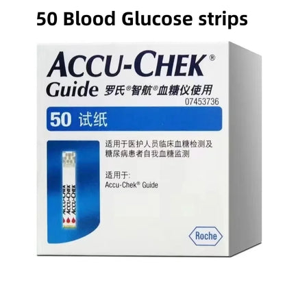 ACCU Chek Guide Blood Glucose Accu Chek Glucose Test Strips & Lancets Sets Blood Glucose meter Test Kit Free Blood Taking Needle