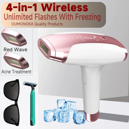 Permanent Laser Hair Removal Bikini Women's IPL Depilators Shaver Facial Hair Cutting Machine Men's Razo to Remove Hair Trimmer