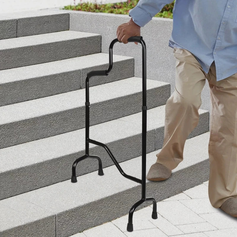 Stair Climbing Assist Cane & Elderly Stair Lift Assist Adjustable Height with Anti-Slip Handle , 300lbs Capacity for Seniors