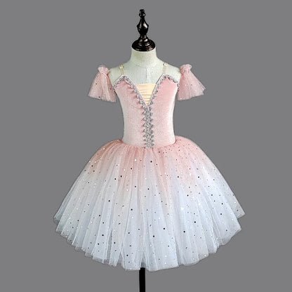 Children's Ballet Skirt, Girls' Dance Skirt, Sequin Dress, Children's Dance Skirt, Collective Program Performance Clothing