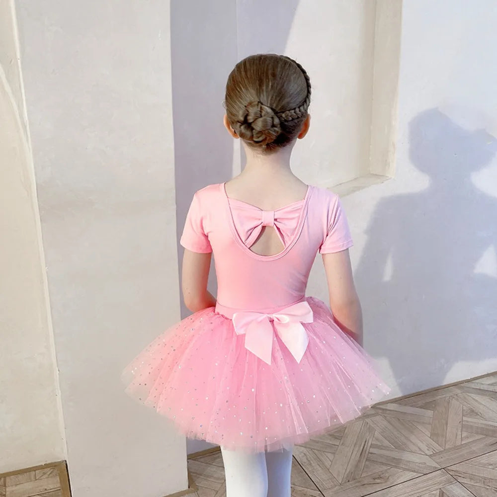 Dance Wear Stage Ballet Dress Tutu Girl Skirts Children's Clothing Kids Clothes Costumes Cute Baby Summer Casual Elegant Set