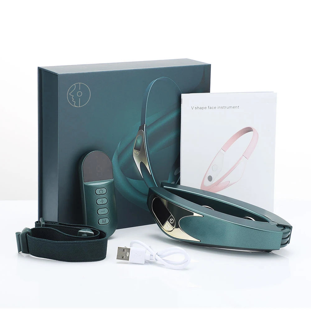 V Face Facial Massager, Intelligent Beauty Household Facial Massager, V-shaped Facial Lifting Firming Belt, Double Chin Reduce