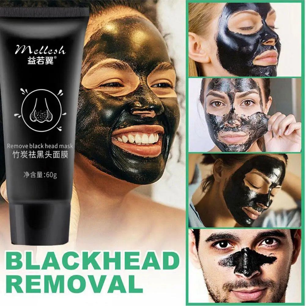 Bamboo Charcoal Facial Mask Blackhead Removing Facial Mask 60g Dirt Removing Cleaning Pore Layer Cleaning Skin Care Facial Mask