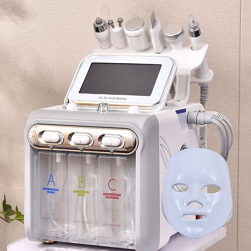 7 in 1 Aqua Peeling H2O2 Facial Machine Hydra Water Dermabrasion Skin Scrubber Peel Oxygen Jet Facial Machine