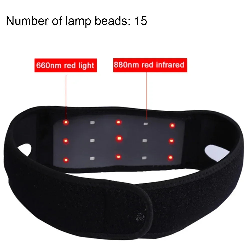LED Red Light Therapy Belt 660&850 nm  Facial Neck Massager Lift Chin Laser Lipo Near Infrared Skincare Beauty Tool Fashion Pad