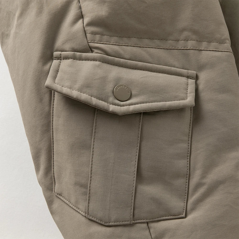 Dave Bella Children's Pants Winter Boys Girls Thicken Warmth White Duck Down Pants Baby Trendy Sports Leisure Trousers DB6434-B