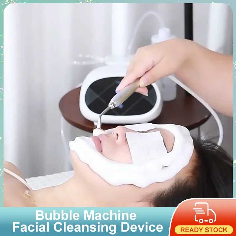 VLVEE New Professional Bubble Beauty Machine Facial Cleaning Device Dense Foam 3 Gears Speed Adjustment Brighter Skin