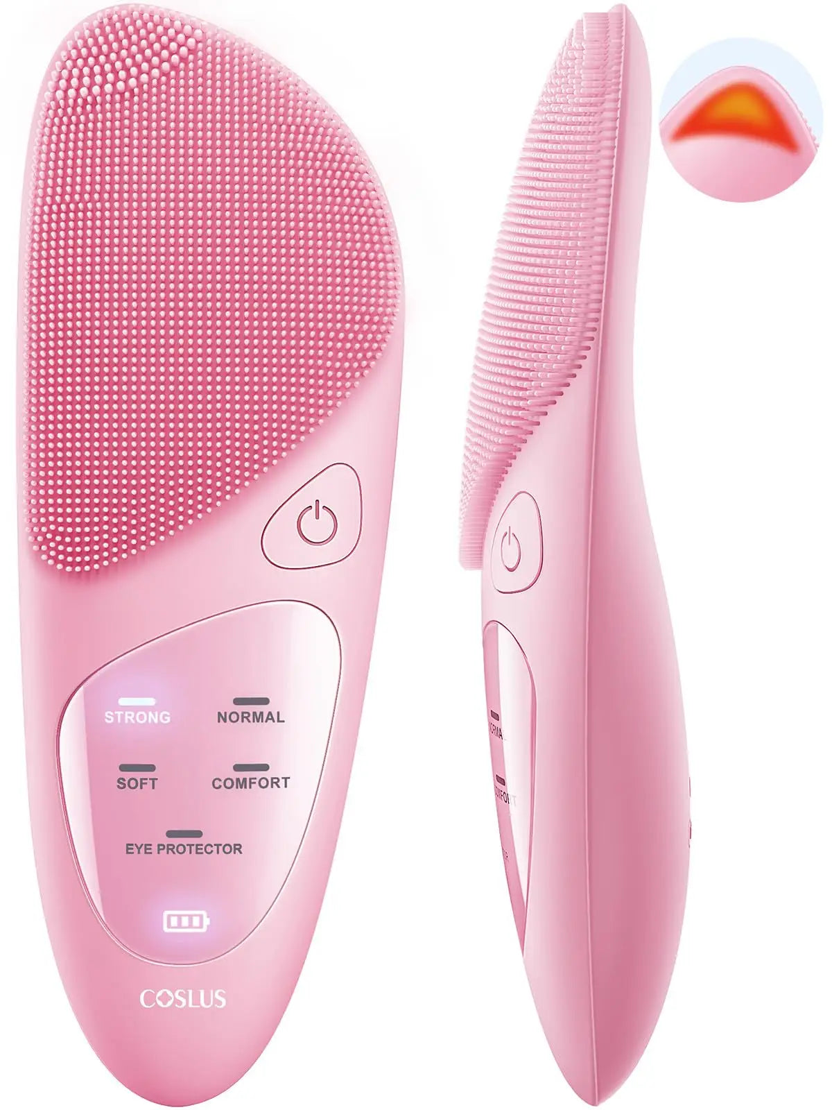 Face Scrubber Facial Cleansing Brush IPX7 Waterproof Eye Protection Electric Silicone Cleanser for Exfoliating Massaging