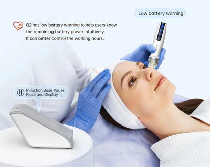 Best Derma Pen Bio Pen Q2 Wireless EMS Microneedling Derma Stamp With LED Light Therapy For Skin Care And Hair Regrowth