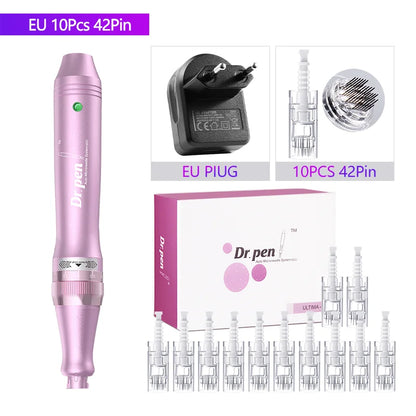 Authentic Dr. Pen Ultima M7 10 Pcs Needles Multi-function Facial Mesotherapy Micro Skin Wireless Electric Derma Beauty Device
