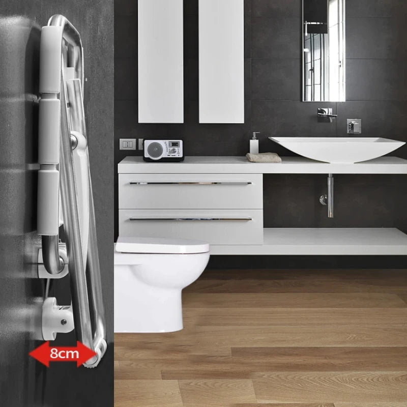 Wall-Mounted Shower Seat Foldable Chair for Elderly Toilet Bath Stool Bathroom Bench for Seniors