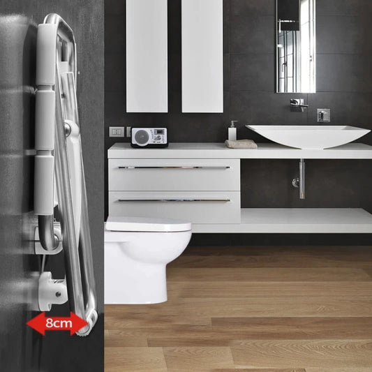 Wall-Mounted Shower Seat Foldable Chair for Elderly Toilet Bath Stool Bathroom Bench for Seniors