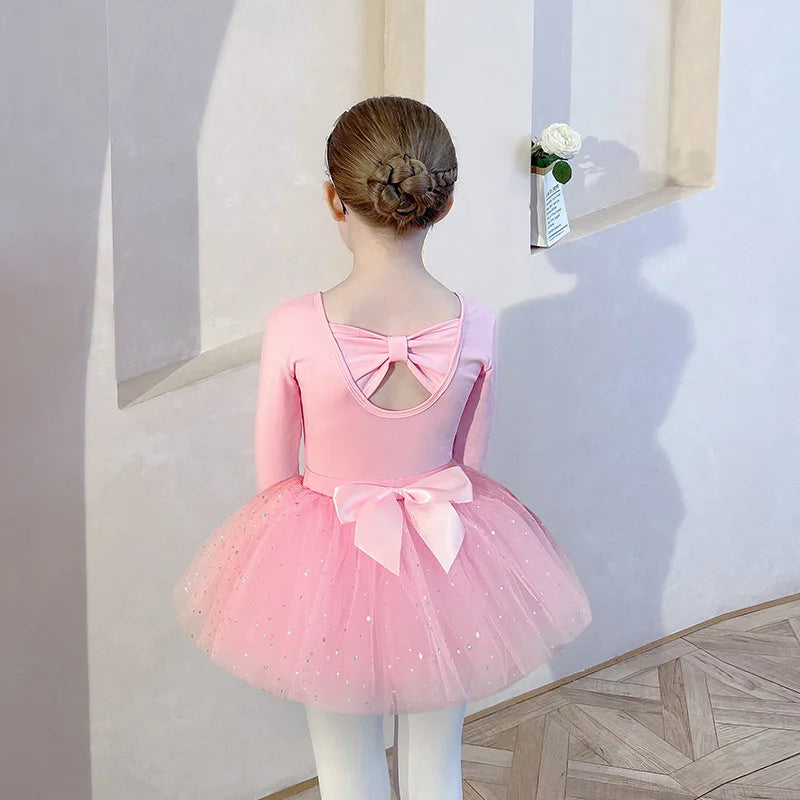 Dance Wear Stage Ballet Dress Tutu Girl Skirts Children's Clothing Kids Clothes Costumes Cute Baby Summer Casual Elegant Set