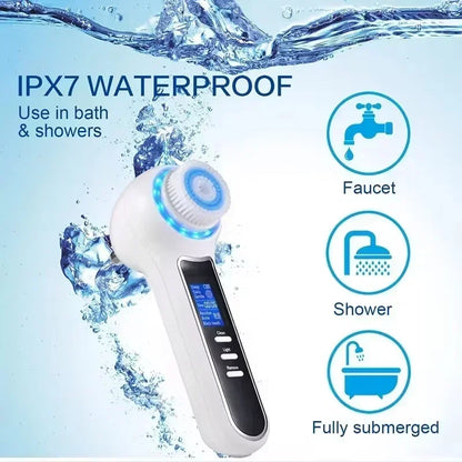 5 in 1 Electric Facial Cleansing Brush Blackhead Remover Pore Vacuum Cleaner Deep Cleaning Face Care Black Head Removal Machine