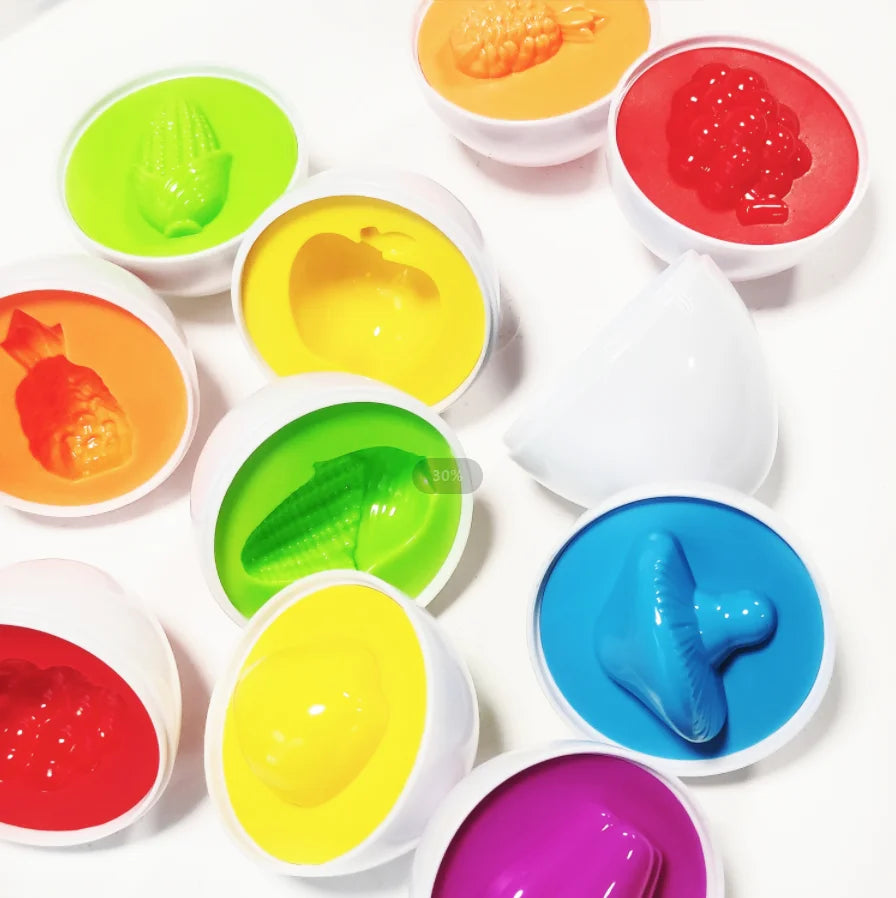 Geometric shape matching twisty eggs children's early education enlightenment smart eggs color recognition toys