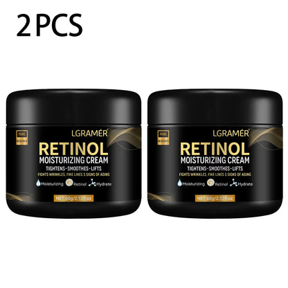 Men's Retinol Face Moisturizer Moisturizing Retinol Cream Anti-Wrinkle Aging Moisturizing Shrink Pores Whitening Smooth Retinol