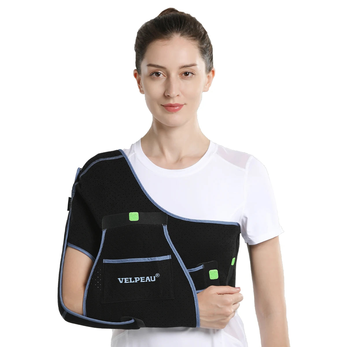 VELPEAU Arm Sling for Elbow Injury, Forearm Fracture, Broken Shoulder, Breathable and Soft Shoulder Immobilizer Fits Both Arms