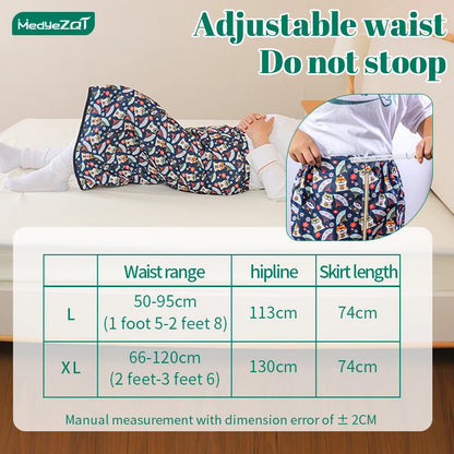 Washable adult diaper skirt washable diaper pad incontinence skirt for disabled incontinence pants for bedridden patients