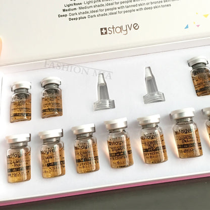 Stayve 8ml Salmon DNA Gold Ampoule Serum Kit Natural Brightening Whitening Moisturizing Rejuvenation Face Care Skin