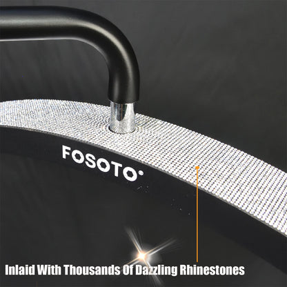 Fosoto FT-Y9 Half-moon Lamp Fill Light Photography Lamp LED Light Lash Light With Rhinestones For Beauty Eyelash Tattoo Makeup