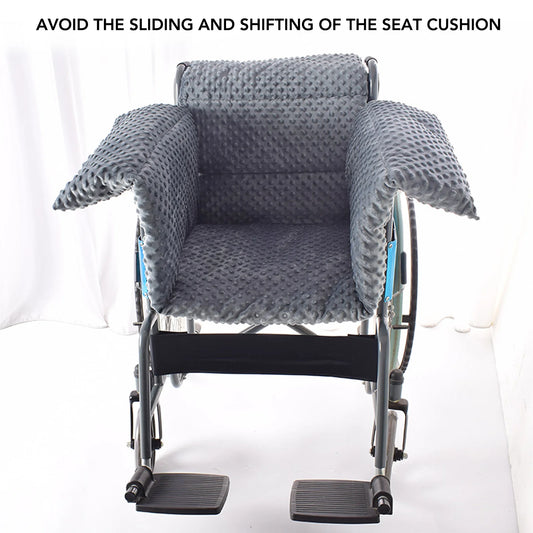 Wheelchair Cushion Soft Warm Slip Resistant Wheelchair Backrest Seat Cushion for Elderly Patient  Wheelchair Soft Cushion