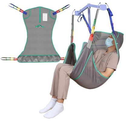Ehucon Universal Full Body Patient Lift Sling Medical Hoist Sling for Bed Positioning Assist and Transfer Disabled