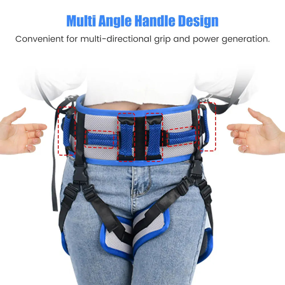 Patient Transfer Belt Moving Waist Strap Soft Nylon Leg Loops Paralyzed People Body Lifting Aids For Hemiplegia Rehabilitation