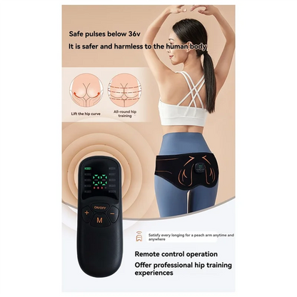 Electric Hips Trainer Butt Muscle Stimulator Fitness Weight Loss Buttocks Lifting USB Rechargable Muscle Toner