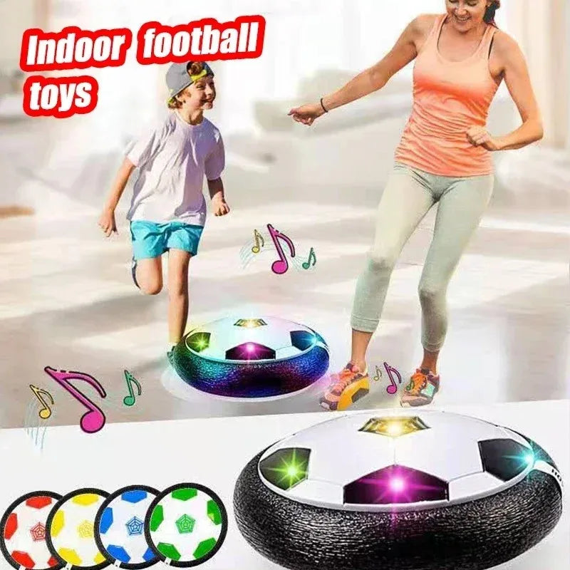 LED Hover Soccer Ball Toy Bubble Floating Football Interactive Toy with Music Lights Indoor Outdoor Sports Game for Kids Gift