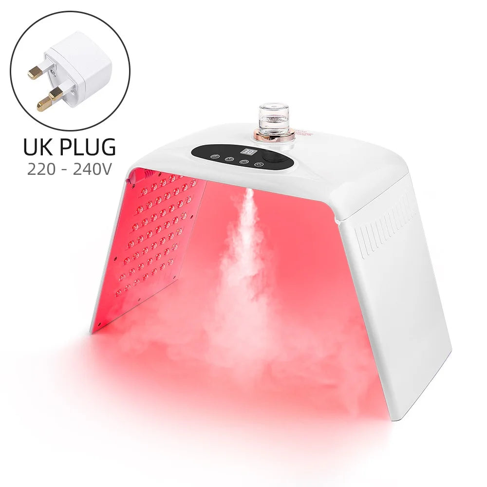 7 Colors LED Photon Machine With Nano Spray Skin Moisturizing Face Humidifier Nano Spray LED Facial Body SPA Skin Care Lamp