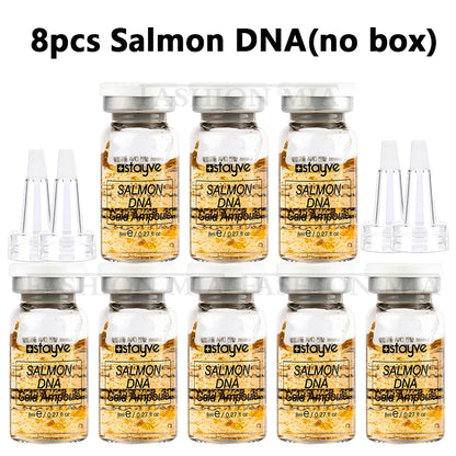 Stayve 8ml Salmon DNA Gold Ampoule Serum Kit Natural Brightening Whitening Moisturizing Rejuvenation Face Care Skin